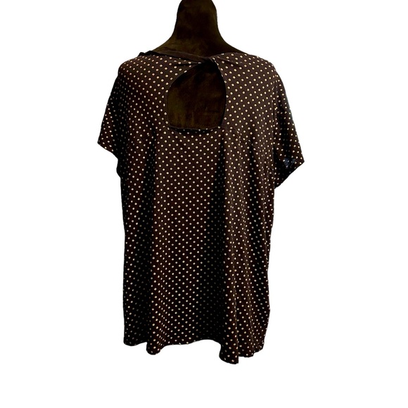 Eddie Bauer navy & white short sleeve top in XL. Good pre-owned condition. - Picture 3 of 4